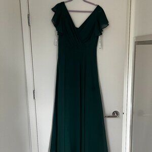 David’s Bridal Dress With Flutter Sleeve Full skirt